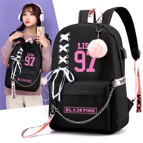 Mochila black pink kpop .